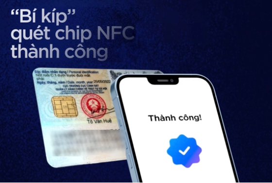 Hướng dẫn chi tiết cách quét NFC xác thực sinh trắc học ngân hàng