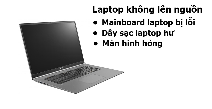 laptop không bật được nguồn
